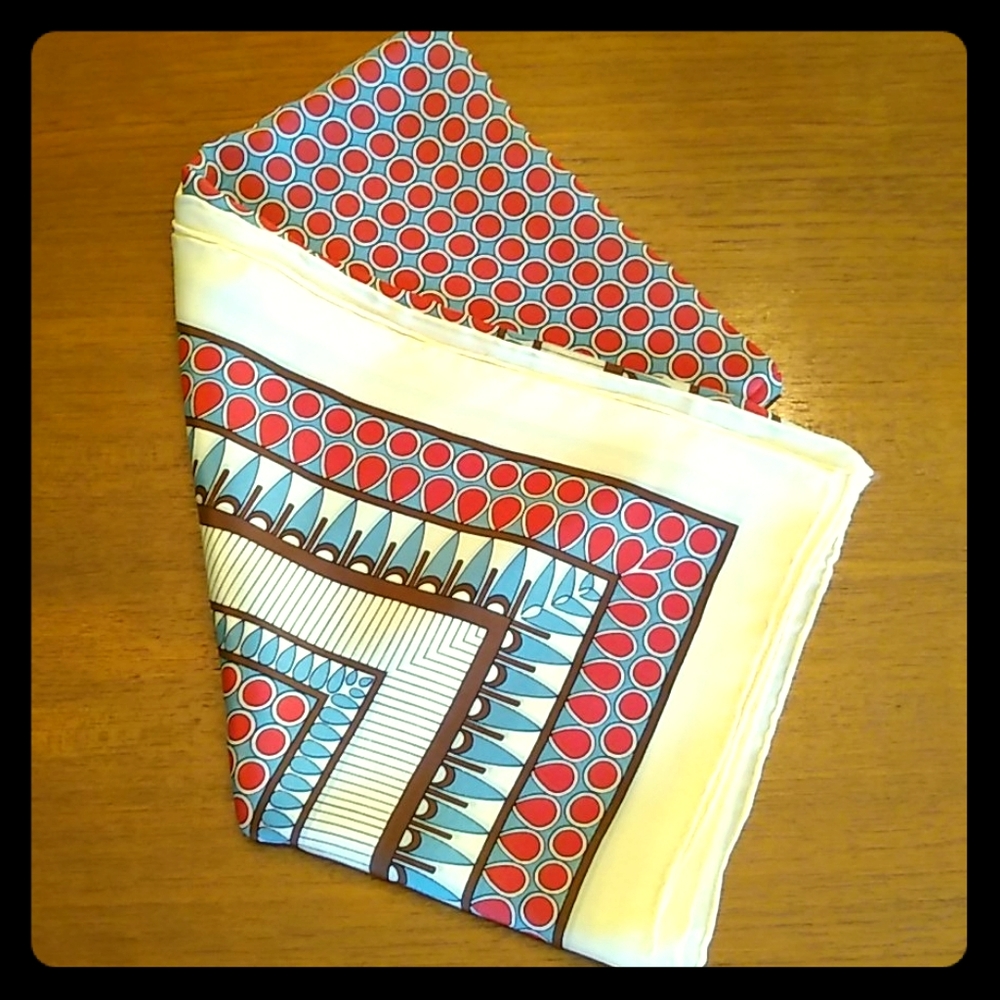 Beautiful Vintage Silk Scarf, Museum of Modern Art